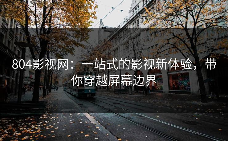 804影视网：一站式的影视新体验，带你穿越屏幕边界